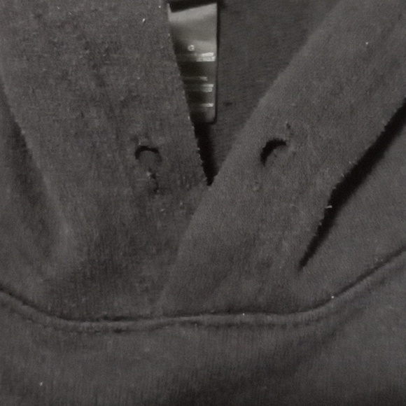 Black Hoodie with Graphic Hit on Back. - Picture 7 of 12